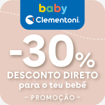30% desconto direto em Baby Clementoni