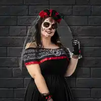 Disfraces y maquillaje de Catrina y Día de los Muertos