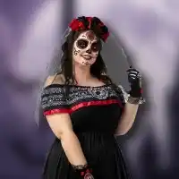 Disfraces y maquillaje de Catrina y Día de los Muertos