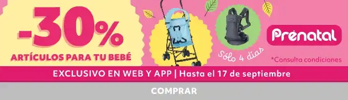 -30% descuento directo en cientos de artículos para tu bebé | Artículos para bebé, sillas de paseo, tronas, seguridad y cuidado infantil