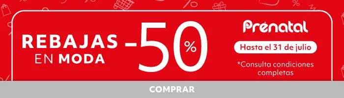 -50% en MODA | REBAJAS | Ropa y accesorios bebé, premamá y moda infantil: vestidos, conjuntos y prendas confort