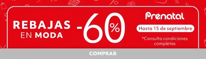 -60% en MODA | REBAJAS | Ropa y accesorios bebé, premamá y moda infantil: vestidos, conjuntos y prendas confort