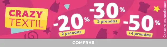 Hasta -50% en toda la Moda | Crazy Textil