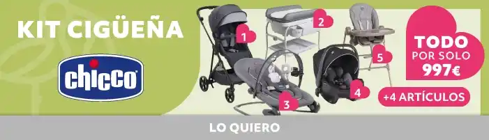 Kit Cigüeña Chicco | Sets completos puericultura bebé: minicunas, tronas y accesorios esenciales