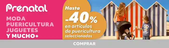 Hasta 40% de descuento directo en articulos de Puericultura seleccionados
