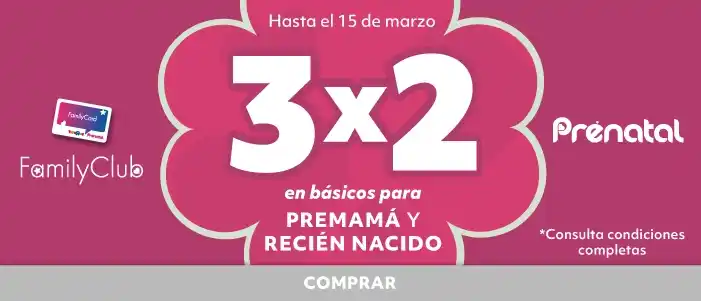 3x2 en Moda para Premamá y Recién Nacido | Prénatal