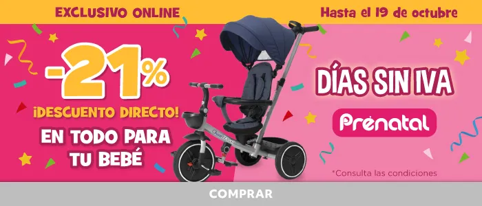 Descuentos en artículos para bebé, sillas de paseo, tronas, seguridad y cuidado infantil