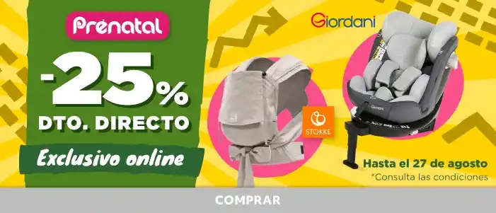 225% de descuento directo en seleccion de articulos para bebé