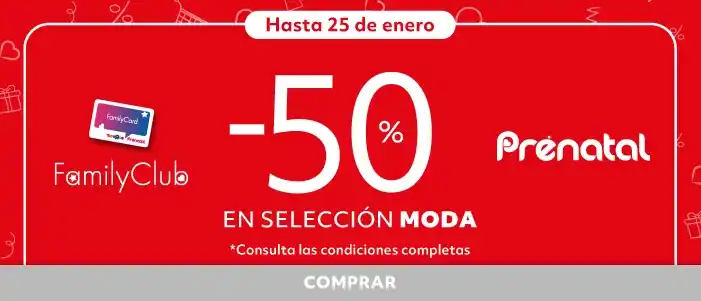 -50% en selección Moda | Family Club | Prénatal