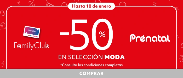-50% en selección Moda | Family Club | Prénatal
