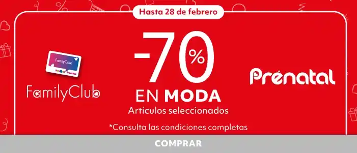 -70% en selección Moda | Family Club | Prénatal