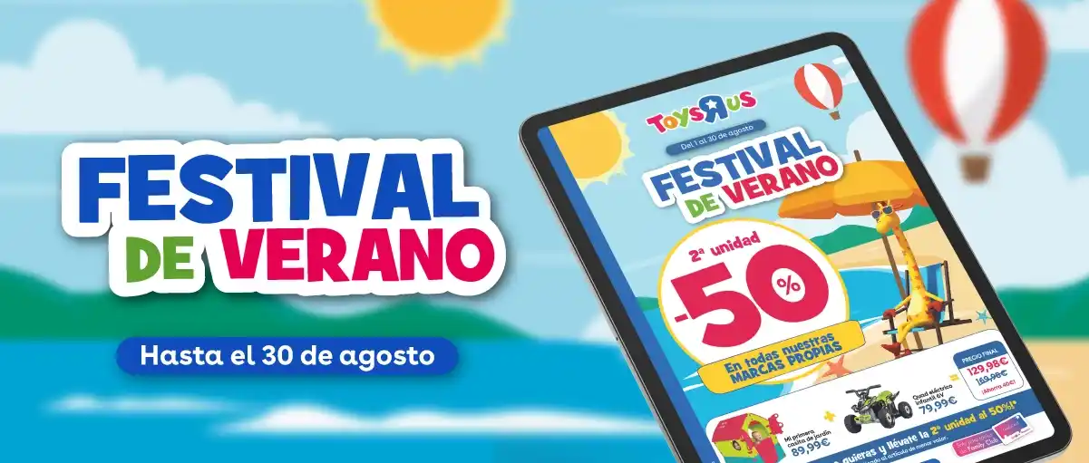 -50% en la 2ª unidad en TODOS los juguetes de nuestras marcas propias | Toys R Us