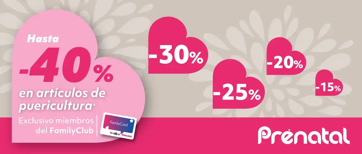 Mid Season Sale | Hasta -40% en artículos de puericultura seleccionados | Family Club | Prénatal